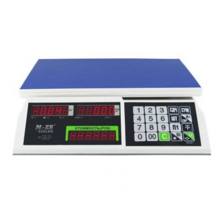 Весы торговые M-ER 326 AC "Slim" LCD белый				